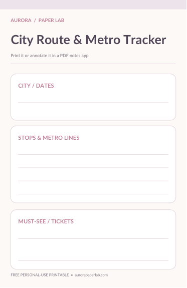 Preview of City Route & Metro Tracker