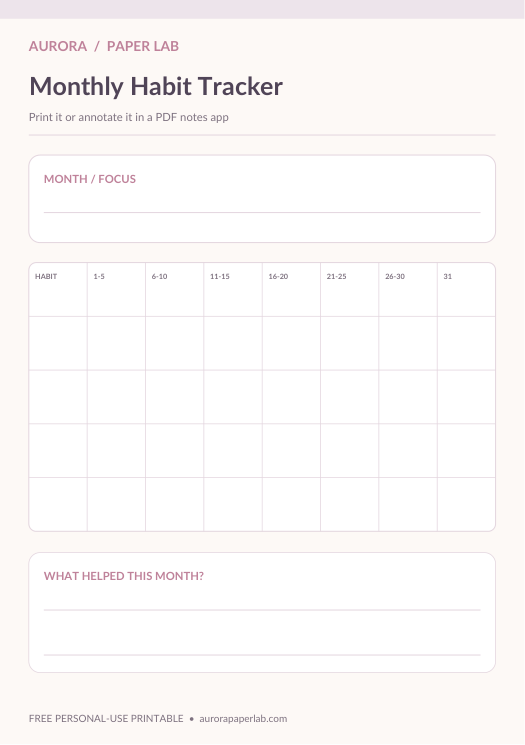 How to Use a Habit Tracker Without Overcomplicating It